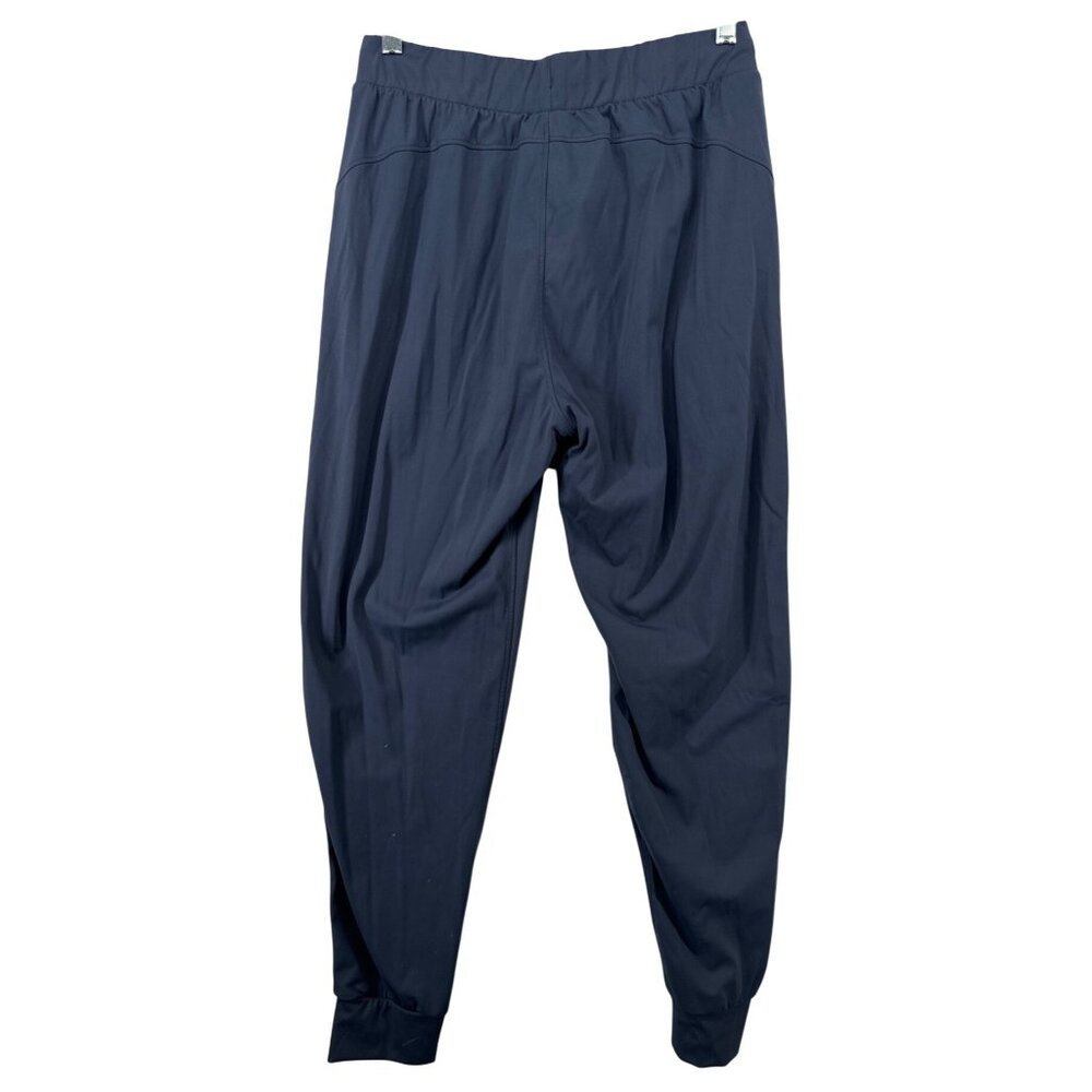 Libin Womens Pants Sz M Navy Joggers Pockets Athleisure Sporty Comfy Stretch Lux - Picture 2 of 10